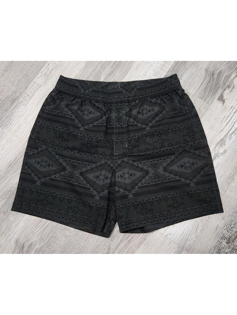 Chubbies Shorts Small 5.5" Green Aztec Print